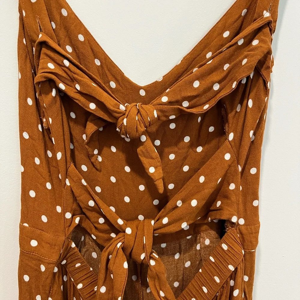American Eagle Tie Back Polka Dot Jumpsuit - Picture 5 of 7